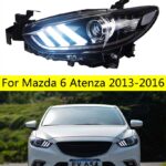 Head Lamp For Atenza LED Headlight 2013-16 Mazda 6 Daytime Lights mustang LED Lamps or Xenon Headlights