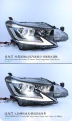 Toyota Mark X LED Headlight 2013-17 Headlights Reiz DRL Turn Signal High Beam Angel Eye Projector Lens - Image 5