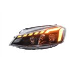 Headlights All LED For VW Golf 7 LED Headlight 2013-17 MK7 Turn Signal Angel Eye Lens Daytime Running Lights High Beam - Image 2