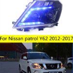 Headlight All LED For Nissan Patrol Y62 LED Head Light 2012-17 Tourle High Beam Turn Signal Daytime Running Lights