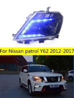 Headlight All LED For Nissan Patrol Y62 LED Head Light 2012-17 Tourle High Beam Turn Signal Daytime Running Lights