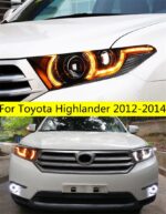 For Toyota Highlander 2012-2014 LED Headlight Assembly DRL High Beam LED Daytime Turn Signal Lights