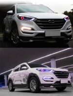 High Beam LED Lights For Hyundai Tucson LED Headlight 15-18 Car Headlights DRL Turn Signal Front Lamp - Image 3