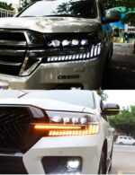 Car Parts LED Headlights Assembly For Land Cruiser LED Headlight 16-20 Toyota DRL Turn Signal High Beam Lens Headlamp - Image 4