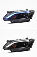 High Beam Head Lamp For Toyota Vios LED Headlight 20 17-19 Blue DRL Turn Signal Dual-beam Lens LED Running Lights - Image 3