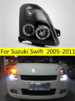 Car Headlights For Suzuki Swift 2005-2011 Angel Eye Beam Moving Turn Signal Head Lights Xenon Running Head Lamp