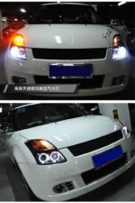 Car Headlights For Suzuki Swift 2005-2011 Angel Eye Beam Moving Turn Signal Head Lights Xenon Running Head Lamp - Image 2
