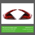 Car Lighting Accessories For Honda Civic LED Tail Light 16-21 Daily Lights LED Stream Turn Signal Reverse Fog Brake Lamp - Image 6