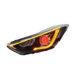 High Beam Head Light For Hyundai Elantra LED Headlight 20 11-16 Angel Eye Daily Lights Turn Signal Lamp - Image 2