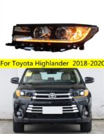 Car Lighting Accessories For Toyota Highlander LED Headlight 20 18-20 LED Turn Signal Angel High Beam Front Lamp