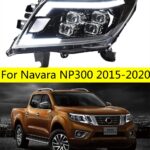 2 PCS Auto Car Head Light Parts For Navara NP300 20 15-20 20 LED Lamps Headlight DRL Daytime Running Lights Turn Signal