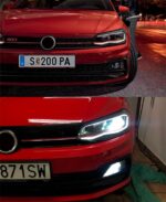 2 PCS Car Lights Parts For VW Virtus 20 19-2022 New Polo Head Lamps LED Daytime Running Light DRL Driving Light - Image 5