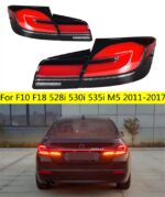 4 PCS Car Tail Lights For F10 F18 528i 530i 535i M5 20 11-20 17 Taillights Rear Lamp LED Signal Brake Reversing Parking light