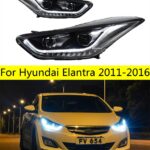 LED Head Lights For Hyundai Elantra Front Headlights 20 11-20 16 Upgrade LED Daytime Light DRL Headlamp