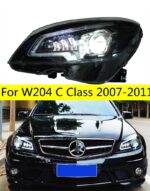 High Beam LED Headlight for Mercedes Benz W204 2007-2011Car Lights c200 c260 c300 LED Dynamic Turn Signal Running Headlights Angel Eye Lamp