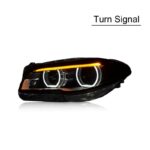 Head Lamp for BMW F10 F18 LED Headlight 20 10-20 16 Headlights BMW 520i 525i 530i 535i DRL Turn Signal High Beam Angel Eye Projector - Image 3