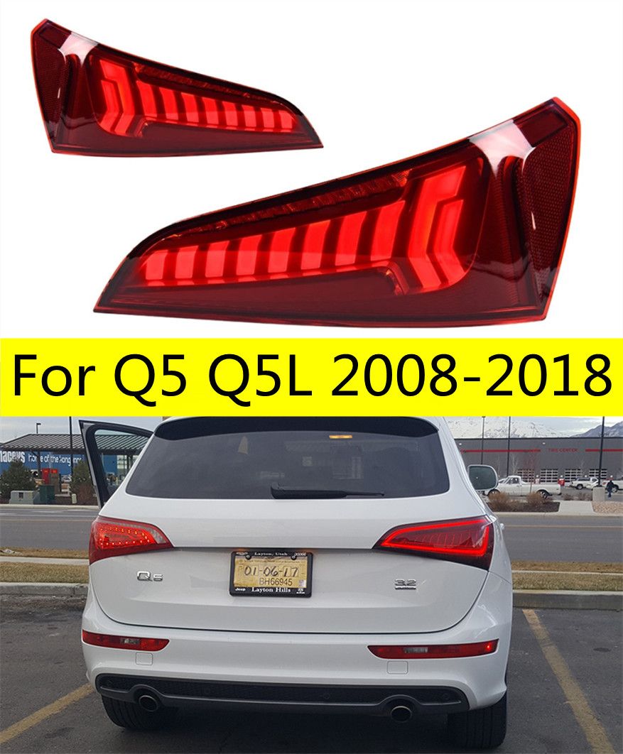 rBNaEmLDoDuARGL2AANOa7cP1bQ324 Car Styling Tail Lights For Q5 Q5L 20 08-20 18 Q7 Type Rear Lamp LED DRL Running Signal Brake Reversing Parking Light - Image 1