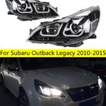 High Beam Headlights For Subaru Outback Legacy 2010-20 15 LED Daytime Headlight Fog Light Turn Signal Front Lamp