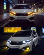 Auto LED Front Lights For Honda Fit Jazz 2014-20 19 LED Turn Signal Dynamic Head Lamp DRL Driving Headlights - Image 5