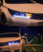 Car Lights LED Front Lamp For Toyota Corolla 2014-20 16 Bi-Xenon Beam Fog Lights Angel Eyes Daytime Headlights - Image 5