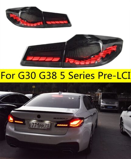 Full LED Taillights For BMW G30 G38 5 Series Pre-LCI LED Dynamic Turn Signal Brake Reversing Lights DRL Driving Light
