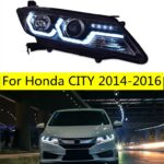 Car Headlight LED Accesories For Honda CITY 2014-20 16 LED Head Lamp DRL Daytime Running Light Headlights Assembly