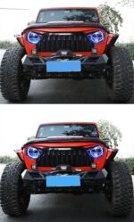 2pcs Headlamp for Jeep Wrangler Rubicon 20 18-20 20 Headlights High /Low Beam Daytime Running Light DRL For J-eep JK TJ LJ - Image 3