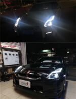 Automobiles Headlights for Nissan GTR 20 09-20 17 LED Lights DRL Headlight High Beam Daytime Running Light Angel Eyes - Image 4