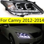 Car Headlights for Toyota Camry V50 2012-2014 LED Headlight DRL Hid Head Lamp Angel Eye Bi Xenon Accessories