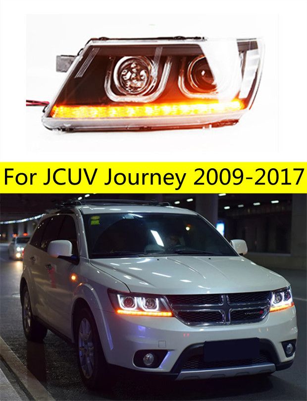 rBNaEmLomTCAIxRYAAHu2nWepCw532 Car Styling Head Lamp for Dodge JCUV Headlights 2008-20 19 Journey LED Headlight DRL Freemont Angel Eye Bi Xenon Beam Accessories - Image 1