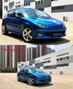High Beam Headlights for Peugeot 206 2004-2008 LED Dynamic Turn Signal Lights Fog Daytime Running Headlamp - Image 3