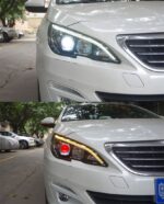 Head Lamp for Peugoet 308 408r LED Headlight 2014-2021 Headlights 308 408r DRL Turn Signal High Beam Angel Eye Projector - Image 3