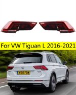 Car Styling For VW Tiguan L LED Tail Light 20 16-2021 Taillights Rear Lamp LED DRL Running Signal Brake Reversing Parking Lights Facelift