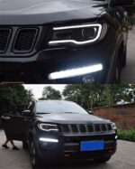 Car LED Headlights For Jeep Compass LED Headlight 20 17-2021 High Beam Turn Signal Daytime Running Lights - Image 4