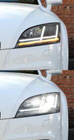 Car Styling Head Lamp For Audi TT Headlights 2006-2012 Headlight LED DRL Signal Lamp Hid Bi Xenon with AFS Auto Accessories - Image 2