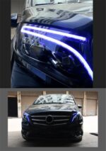 LED Headlight For Benz Vito 20 13-20 22 W447 DRL Bi-Xenon Lens LED Crystal Angel Eyes Turn Signal Front Lamp - Image 4