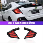 2 Styles Tail Lamp For Honda Civic Hatchback LED Tail Light 20 16-2021 Rear Brake Stream Turn Signal Daytime Running Lights - Image 7