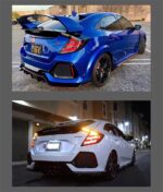 2 Styles Tail Lamp For Honda Civic Hatchback LED Tail Light 20 16-2021 Rear Brake Stream Turn Signal Daytime Running Lights - Image 5