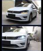 Headlights Daytime Running Lights For VW Sportsvan LED Headlight 17-21 High Beam Angel Eye Turn Signal Lamp - Image 5