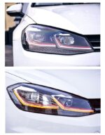 Head Light Turn Signal For VW MK 7.5 LED Headlight 18-21 Golf 7 LED Lamps Headlights DRL Dual Beam Lens Projector Facelift - Image 4