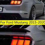 Full LED Tail Lamp For Mustang LED Taillight 15-20 Ford Rear Turn Signal Running Light Fog Brake Auto Accessories