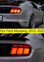 Full LED Tail Lamp For Mustang LED Taillight 15-20 Ford Rear Turn Signal Running Light Fog Brake Auto Accessories