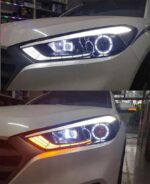 High Beam LED Lights For Hyundai Tucson LED Headlight 15-18 Car Headlights DRL Turn Signal Front Lamp - Image 4