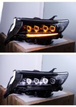 Full LED Head Light For Toyota Prado LC200 LED Headlight 17-21 Daytime Running Lights High Beam Lens Angel Eye Lamp - Image 4