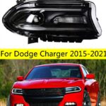 High Beam Front Light For Dodge LED Headlight 15-21 Charger DRL Turn Signal Angel Eye Head Lights Assembly
