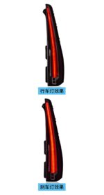 Car Rear Lights Assembly For Cadillac Escalade 2007-2014 LED Driving Lights Stream Turn Signal Fog Lamp - Image 4