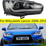 LED Headlights For Mitsubishi Lancer LED Headlight 2008-16 Lancer-EVO DRL Bi-xenon Beam Turn Signal Light