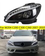 Headlight Assembly For Mercedes Benz W204 C200 C300 C260 2007-2010 Xenon Bulb Headlight High Beam Daytime Lights Turn Signal