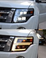 2 PCS Car Lights automotive Parts For PAJERO V93 V95 V97 Head lamps LED Headlight LED Dual Beam Lens Front Light - Image 5