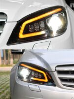 High Beam LED Headlight for Mercedes Benz W204 2007-2011Car Lights c200 c260 c300 LED Dynamic Turn Signal Running Headlights Angel Eye Lamp - Image 5